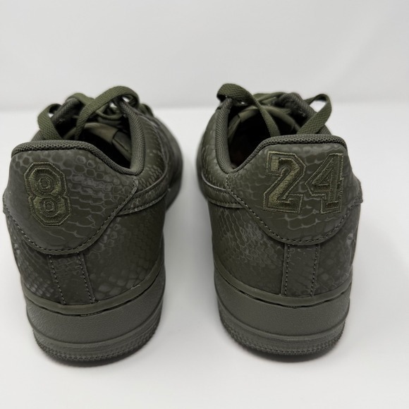 Nike Air Force 1 Low Kobe Bryant Mamba Cargo Khaki Snakeskin Men's Size 10 - NWT - Picture 3 of 10